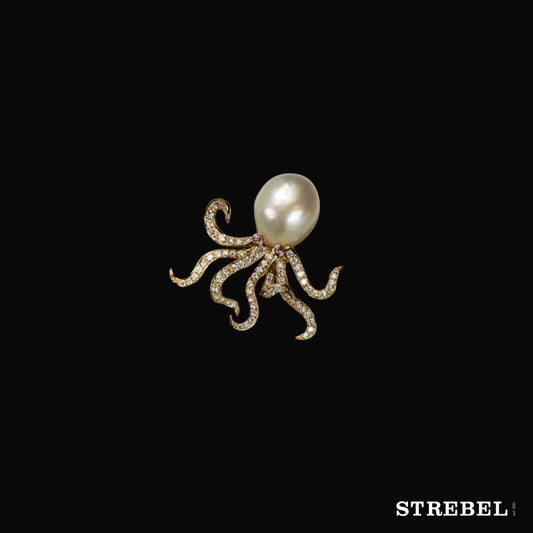 Brosche „Octopus - Strebel