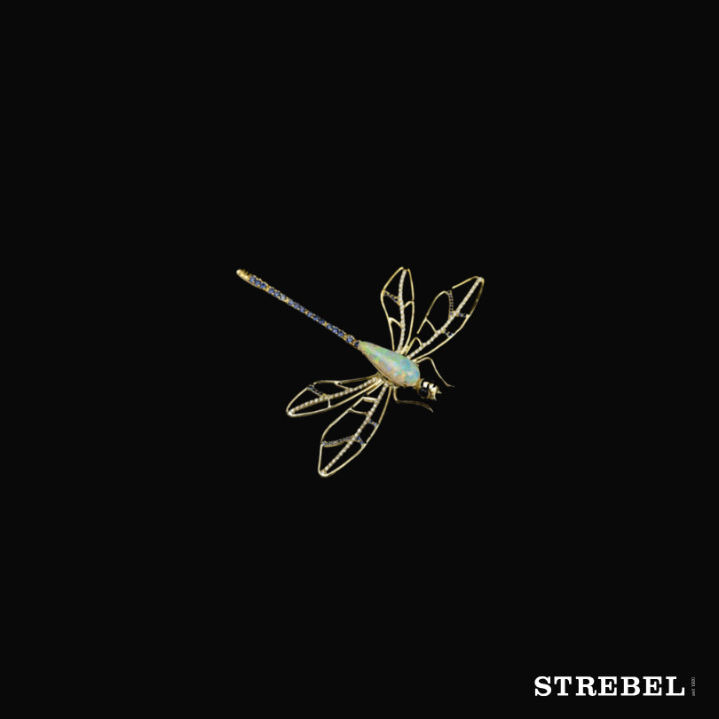 Brosche „Libelle“ - Strebel